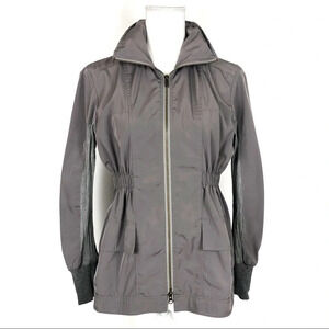 Ali Ro | Gray Anorak Hooded Lightweight Jacket